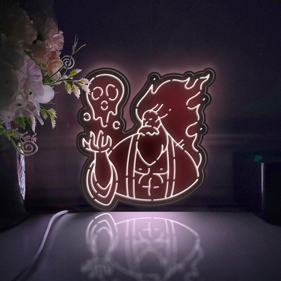 Mythological Hades Led Light Box, Gods And Ghosts Wall Art Decor, Light Sign, Desktop Decorations, Bedroom Decor, Gift For Mythology Lovers