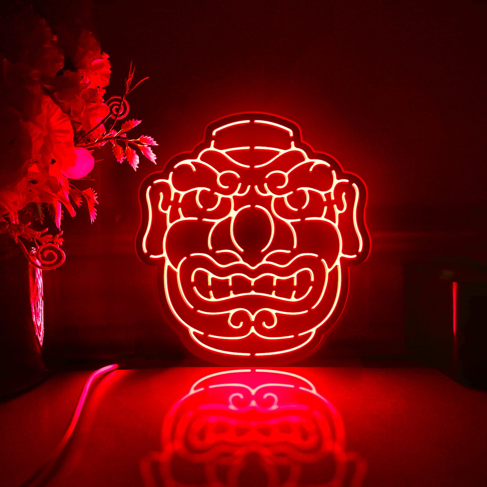 Japanese Demon Culture Led Light Box, Wall Art Decor, Light Sign, Desktop Decorations, Bedroom Decor, Gift For Culture Enthusiasts