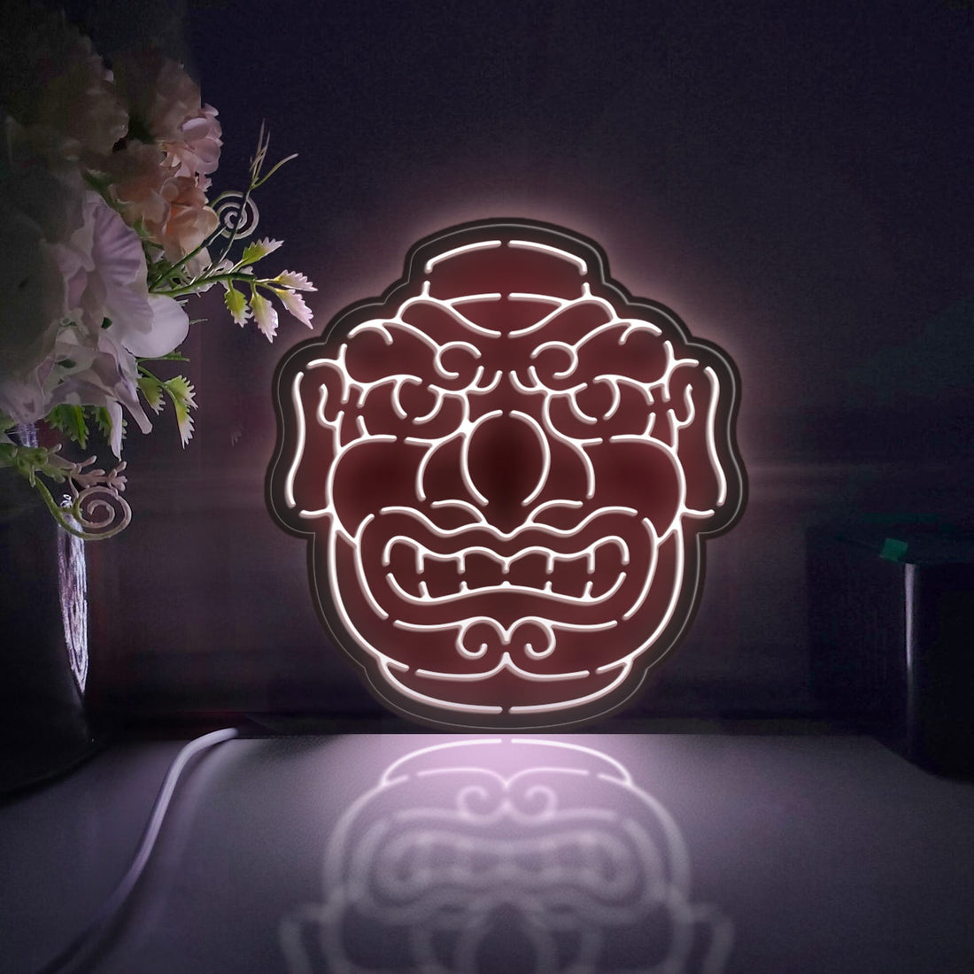Japanese Demon Culture Led Light Box, Wall Art Decor, Light Sign, Desktop Decorations, Bedroom Decor, Gift For Culture Enthusiasts