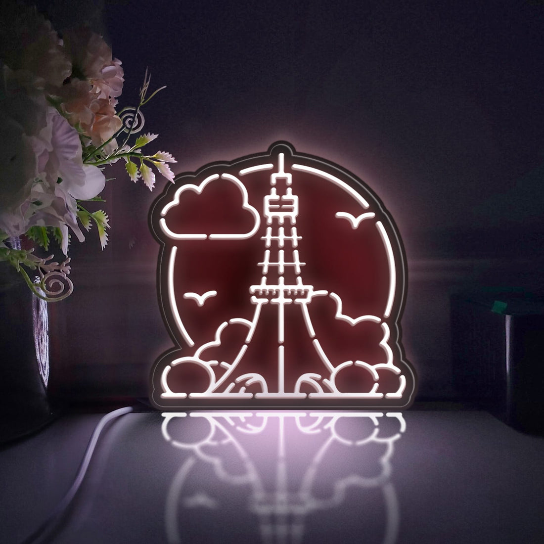 Japanese Landmark Tokyo Led Light Box, Tokyo Tower Wall Art Decor, Light Sign, Desktop Decorations, Gift For Travelers, Architecture Lovers