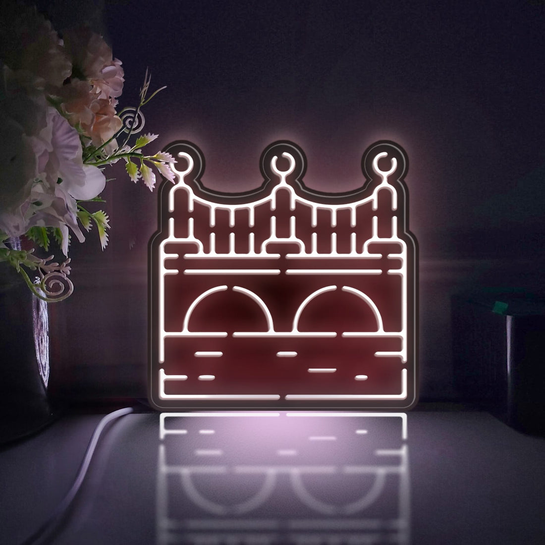 River And Bridge Led Light Box, Roman Aqueduct Wall Art Decor, Lighted Desktop Decoration, Gift For Architecture Lovers, History Enthusiasts