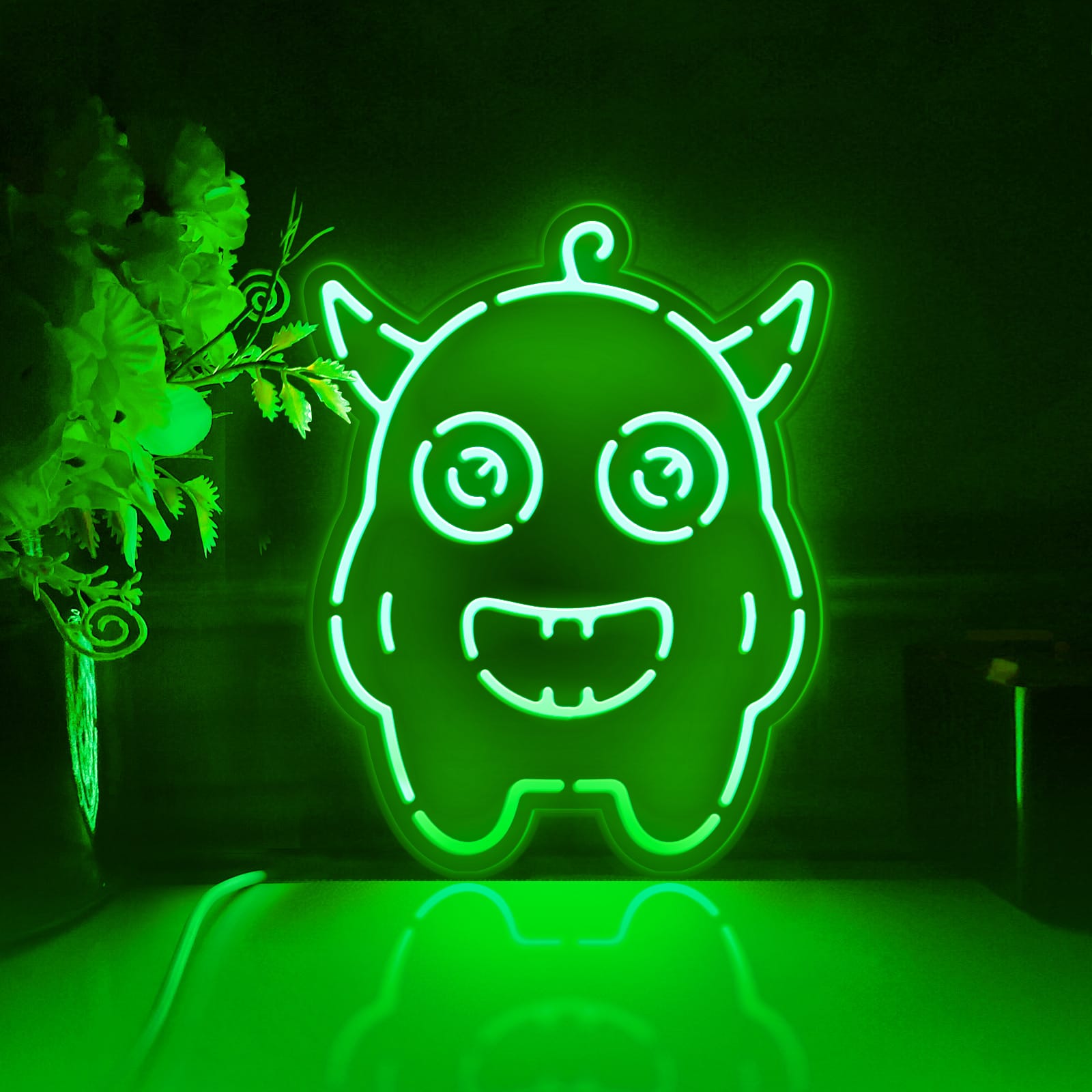 Monster Led Light Box, Extraterrestrial Creature Wall Art Decor, Light Sign, Desktop Decorations, Bedroom Decor, Gift For Sci-fi Fans, Kids