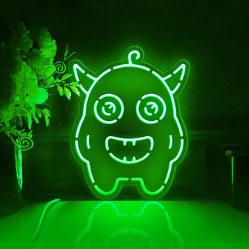 Monster Led Light Box, Extraterrestrial Creature Wall Art Decor, Light Sign, Desktop Decorations, Bedroom Decor, Gift For Sci-fi Fans, Kids