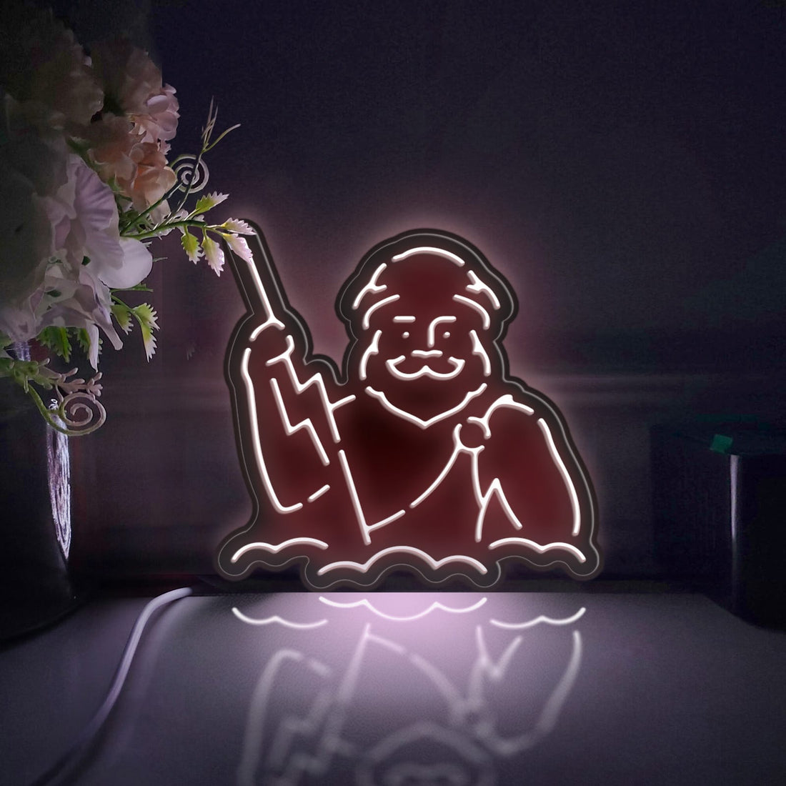 Zeus Led Light Box, Mythological God Wall Art Decor, Personalized Light Sign, Desktop Decorations, Bedroom Decor, Gift For Mythology Fans