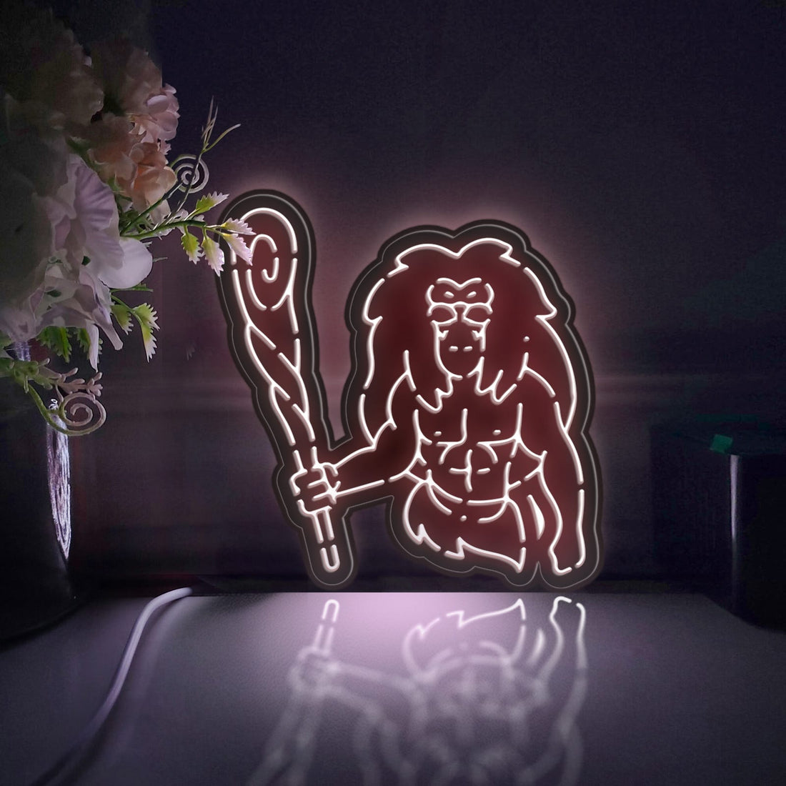 Greek Mythology Hercules Led Light Box, Wall Art Decor, Light Sign, Desktop Decorations, Gift For Mythology Enthusiasts, Literature Fans