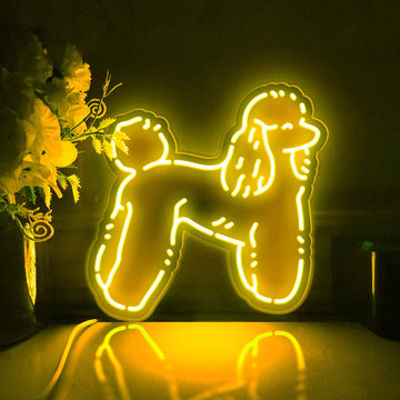 Poodle Breed Led Light Box, Pet Dog Wall Art Decor, Personalized Light Sign, Desktop Decorations, Bedroom Decor, Gift For Dog Enthusiasts
