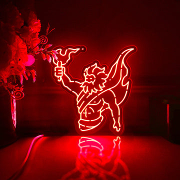 Prometheus Led Light Box, Greek God Wall Art Decor, Light Sign, Desktop Decorations, Room Decor, Gift For Mythology Lovers, Art Enthusiasts