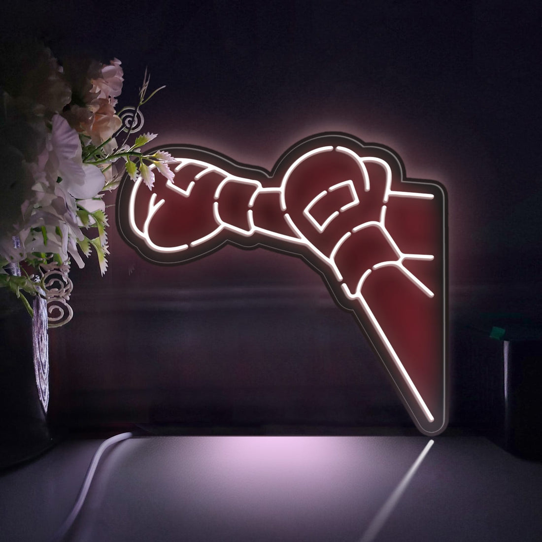 Punch Led Light Box, Jab Defense Wall Art Decor, Personalized Light Sign, Rgb Desktop Decorations, Bedroom Decor, Gift For Boxing Fans