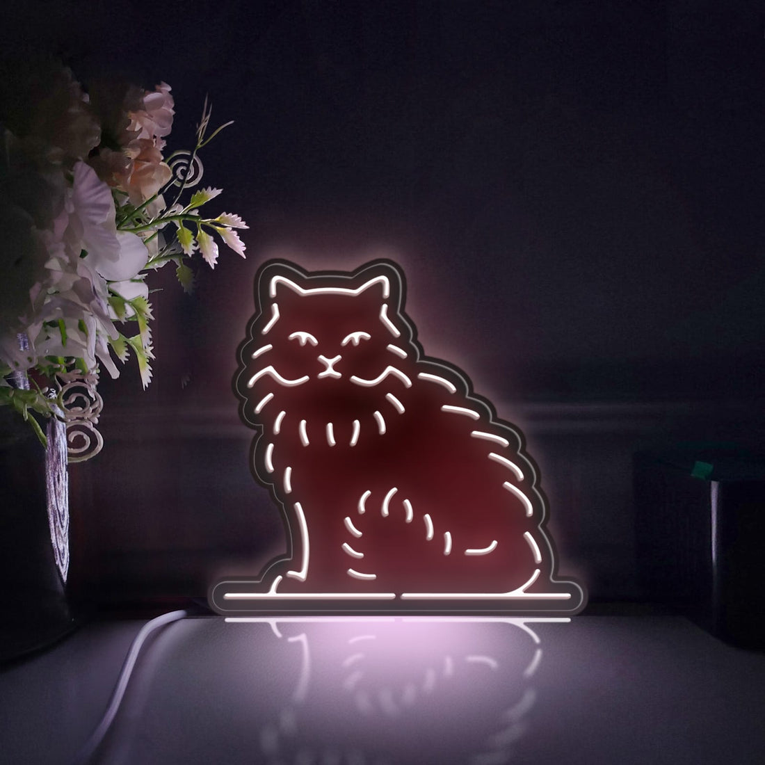 Ragamuffin Pet Cat Led Light Box, Pet Cat Wall Art Decor, Light Sign, Desktop Decorations, Bedroom Decor, Gift For Cat Lovers, Pet Owners