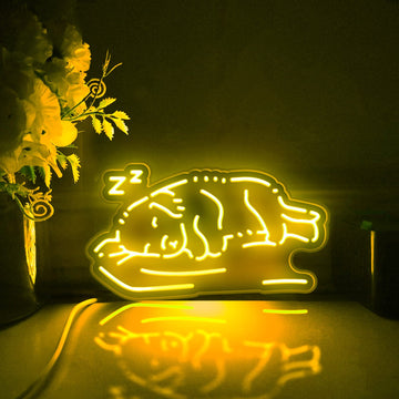 Sleeping Puppy Pillow Led Light Box, Pet Dog Wall Art Decor, Light Sign, Desktop Decorations, Bedroom Decor, Gift For Dog Lovers, Kids