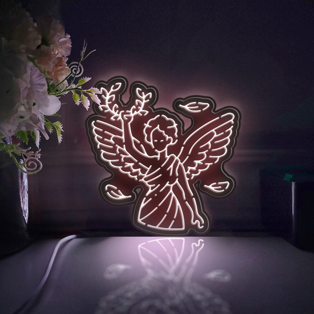Greek Mythology Victoria Led Light Box, Goddess Of Victory Wall Art Decor, Lighted Desktop Decoration, Gift For Mythology, Art Enthusiasts