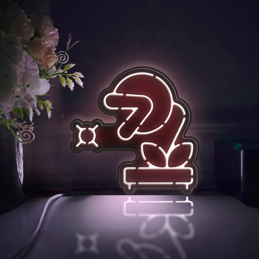 Video Game Mario Led Light Box, Piranha Plant Wall Art Decor, Light Sign, Desktop Decorations, Bedroom Decor, Gift For Gamers, Kids