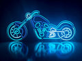 Garage Motorcycle LED Sign, Motorbike Led Light Sign, Motorcycle Ornaments, Motorcycle Wall Hangings, Garage Sign, Man Cave Led Light Box