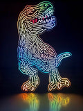 Dinosaur T-Rex LED Light, Dinosaur Led Wall Art, Dinosaur T-Rex Decoration, T-Rex Lamp, Dinosaur Desktop Ornaments, Dinosaur Toys For Child