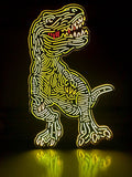Dinosaur T-Rex LED Light, Dinosaur Led Wall Art, Dinosaur T-Rex Decoration, T-Rex Lamp, Dinosaur Desktop Ornaments, Dinosaur Toys For Child