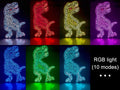 Dinosaur T-Rex LED Light, Dinosaur Led Wall Art, Dinosaur T-Rex Decoration, T-Rex Lamp, Dinosaur Desktop Ornaments, Dinosaur Toys For Child
