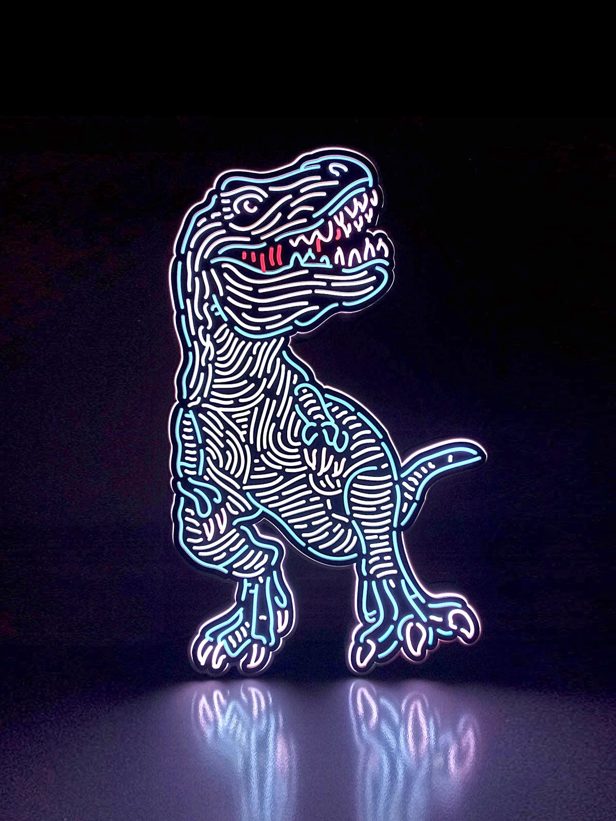 Dinosaur T-Rex LED Light, Dinosaur Led Wall Art, Dinosaur T-Rex Decoration, T-Rex Lamp, Dinosaur Desktop Ornaments, Dinosaur Toys For Child