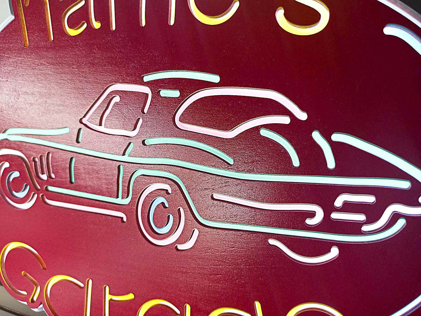 Personalized Name Garage Light Sign, Man Cave Sign, Names Led Light, Desktop Decorations, Wall Hangings, Gift for Him, Father's Day Gift