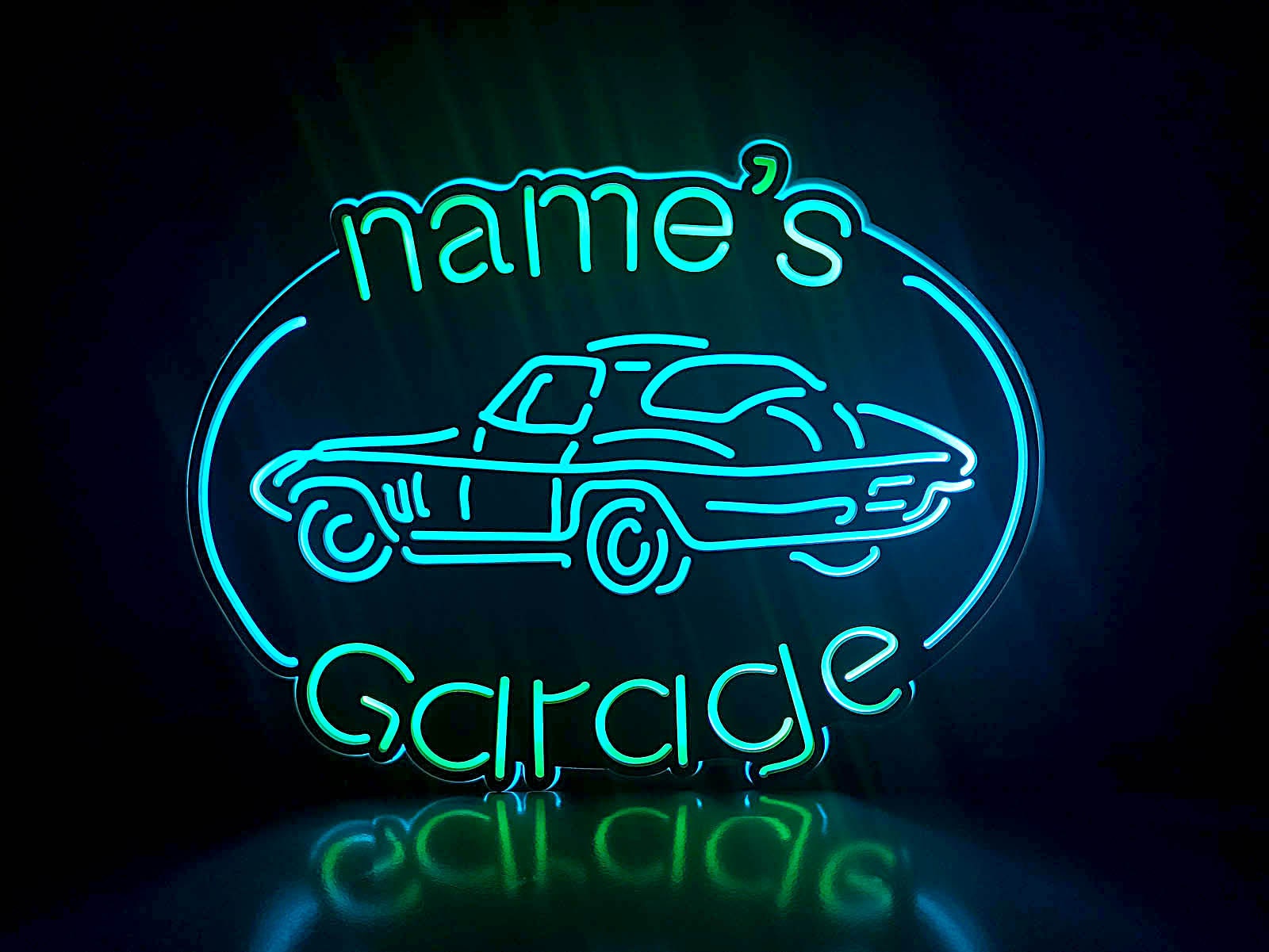 Personalized Name Garage Light Sign, Man Cave Sign, Names Led Light, Desktop Decorations, Wall Hangings, Gift for Him, Father's Day Gift