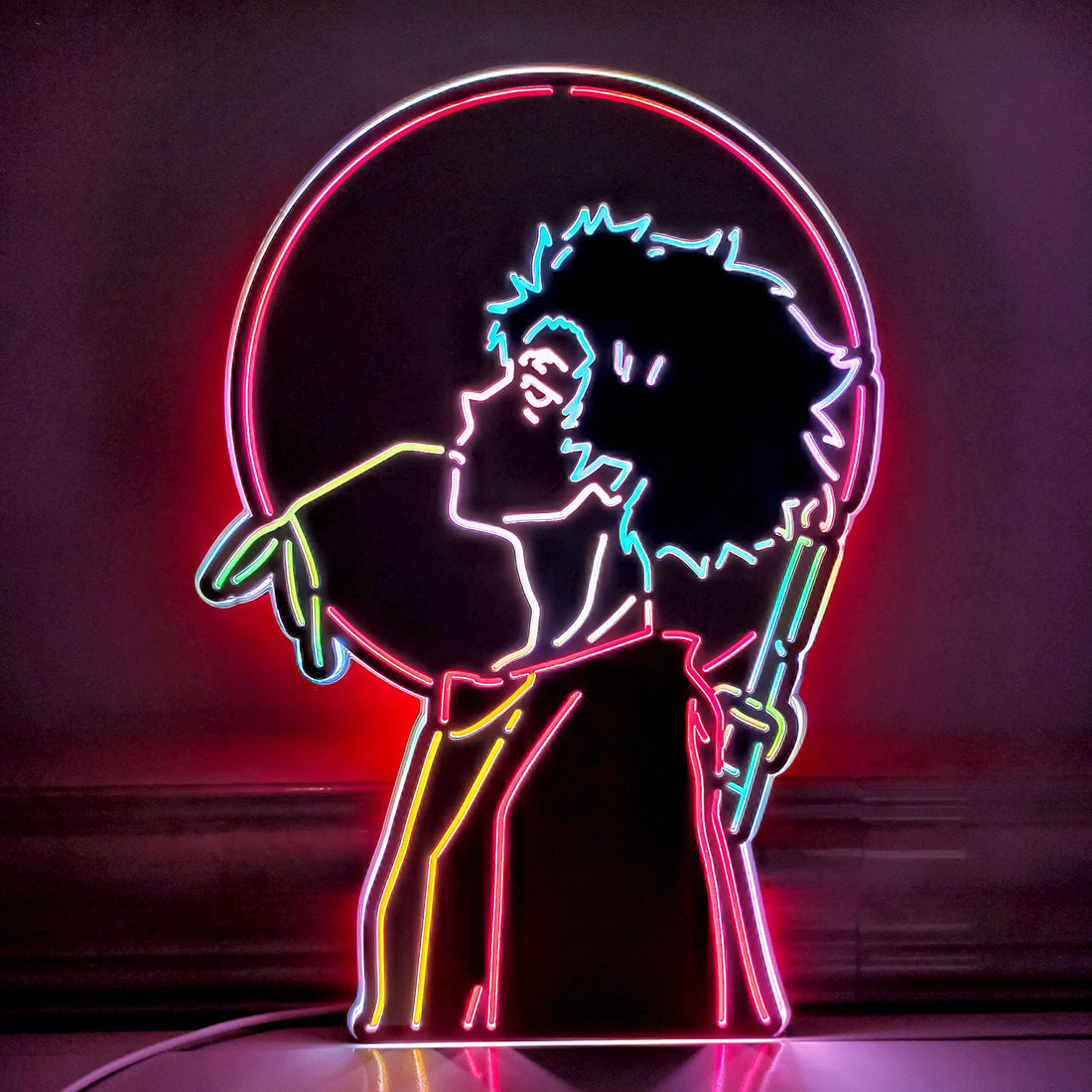 Samurai Champloo Novelty LED Lightbox, Japanese Anime Manga Fan Gift, Handmade Neon Lightbox, Room Decor, Personalized Led Light Decor