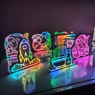 Custom Design LED Lightbox, Personalized LED Light Decor for Home, Studio, Bar, Cafe, Shop Decor, Lighted Wall Art, Christmas Gift