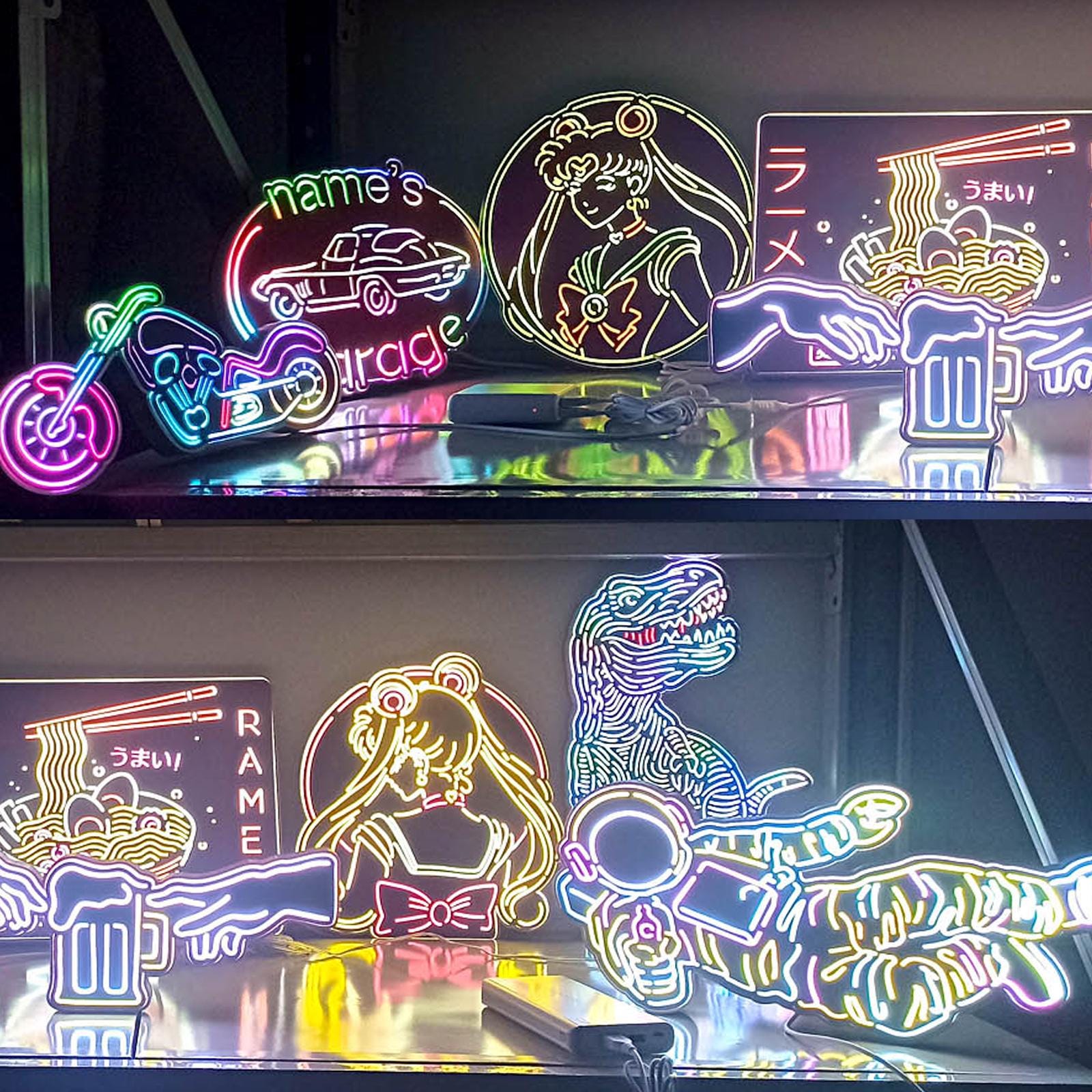 Custom Design LED Lightbox, Personalized LED Light Decor for Home, Studio, Bar, Cafe, Shop Decor, Lighted Wall Art, Christmas Gift