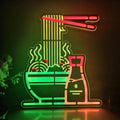 Ramen Noodle Lightbox, Japanese Ramen Table Lamp, Noodle Night Light, Food Neon Sign, Kitchen, Mancave Decor, Noodles Food Wall Art Decor