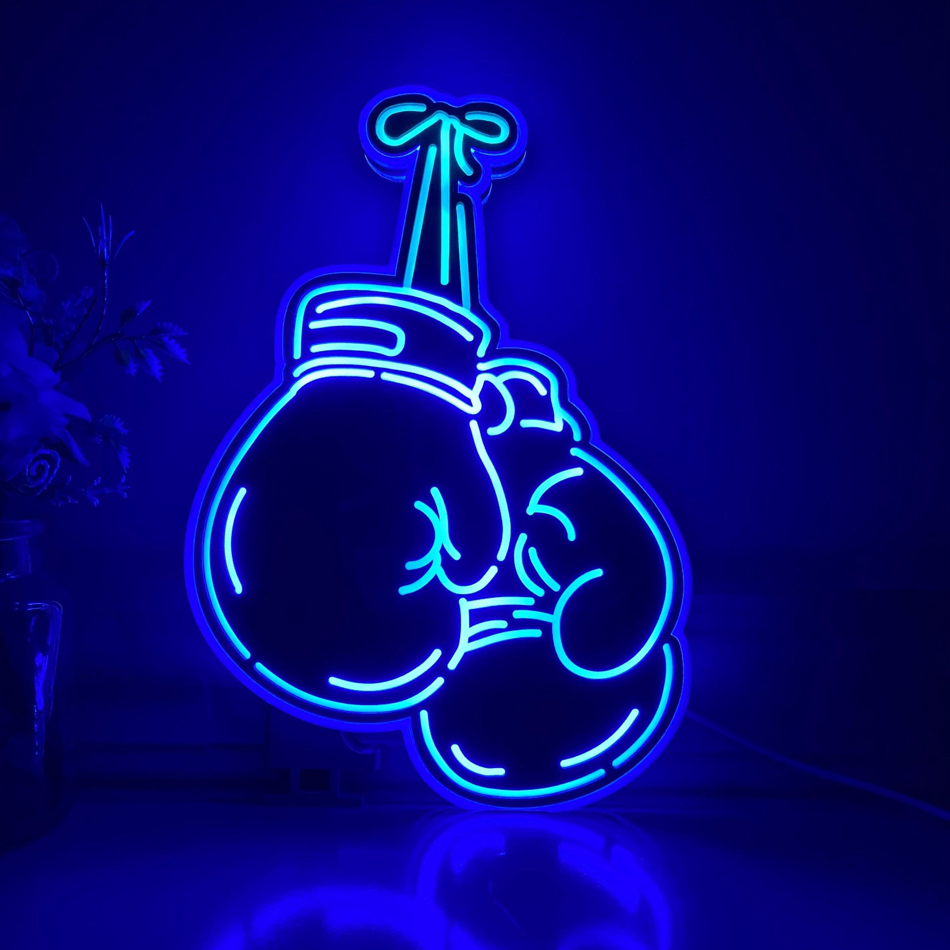 Boxing Gloves LED Light Box, Boxing Gloves Sign, Boxing Neon Sign, , Boxers Gift, Sport Room Bedroom Wall Decor, Boxing Gym Neon Decorations