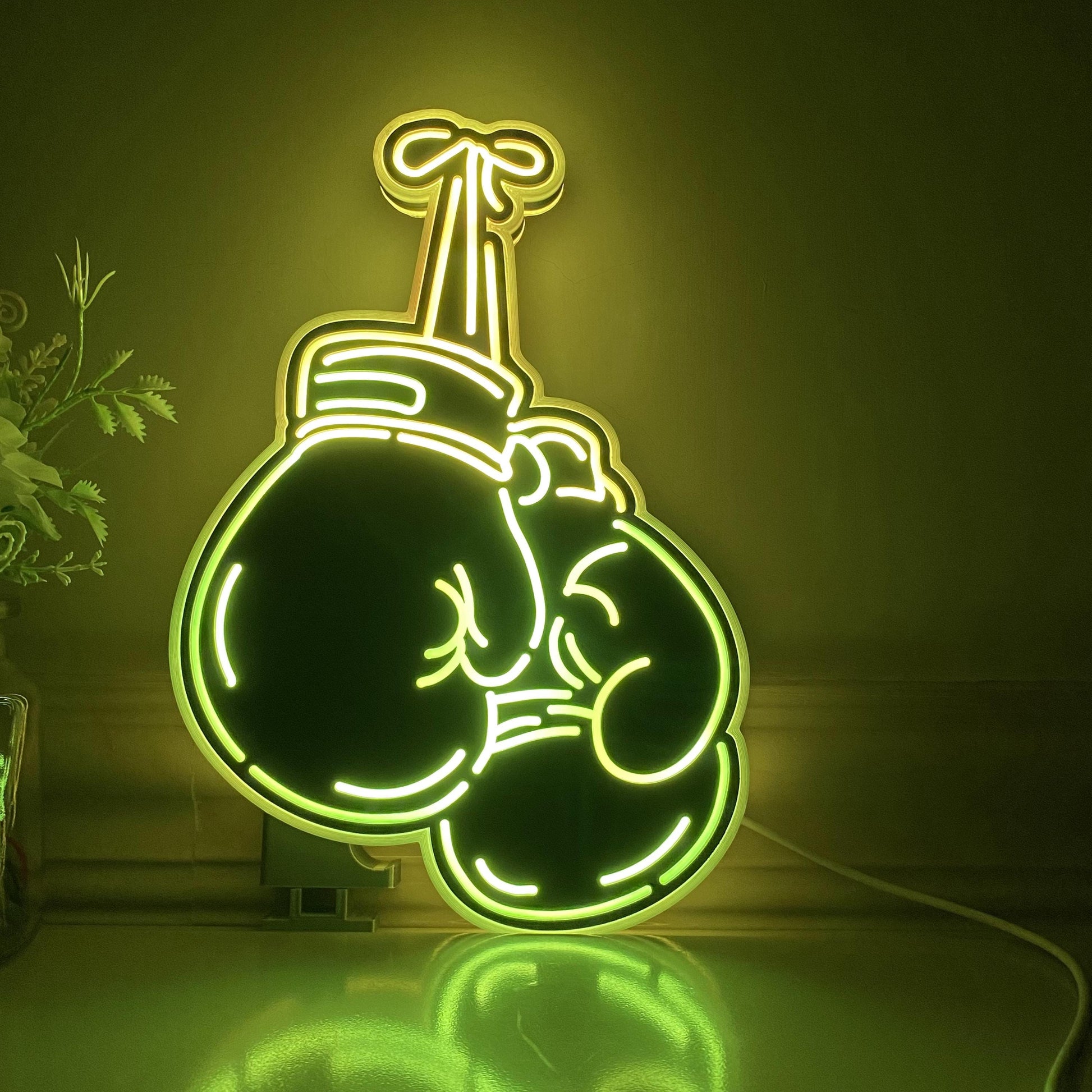 Boxing Gloves LED Light Box, Boxing Gloves Sign, Boxing Neon Sign, , Boxers Gift, Sport Room Bedroom Wall Decor, Boxing Gym Neon Decorations
