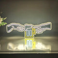 Hand of God Led Beer Mug Sign, Beer Mug Wall Art Neon, Home Bar Neon Sign, Led Light Box, Desktop Decoration, Wall Hangings, Man Cave Light