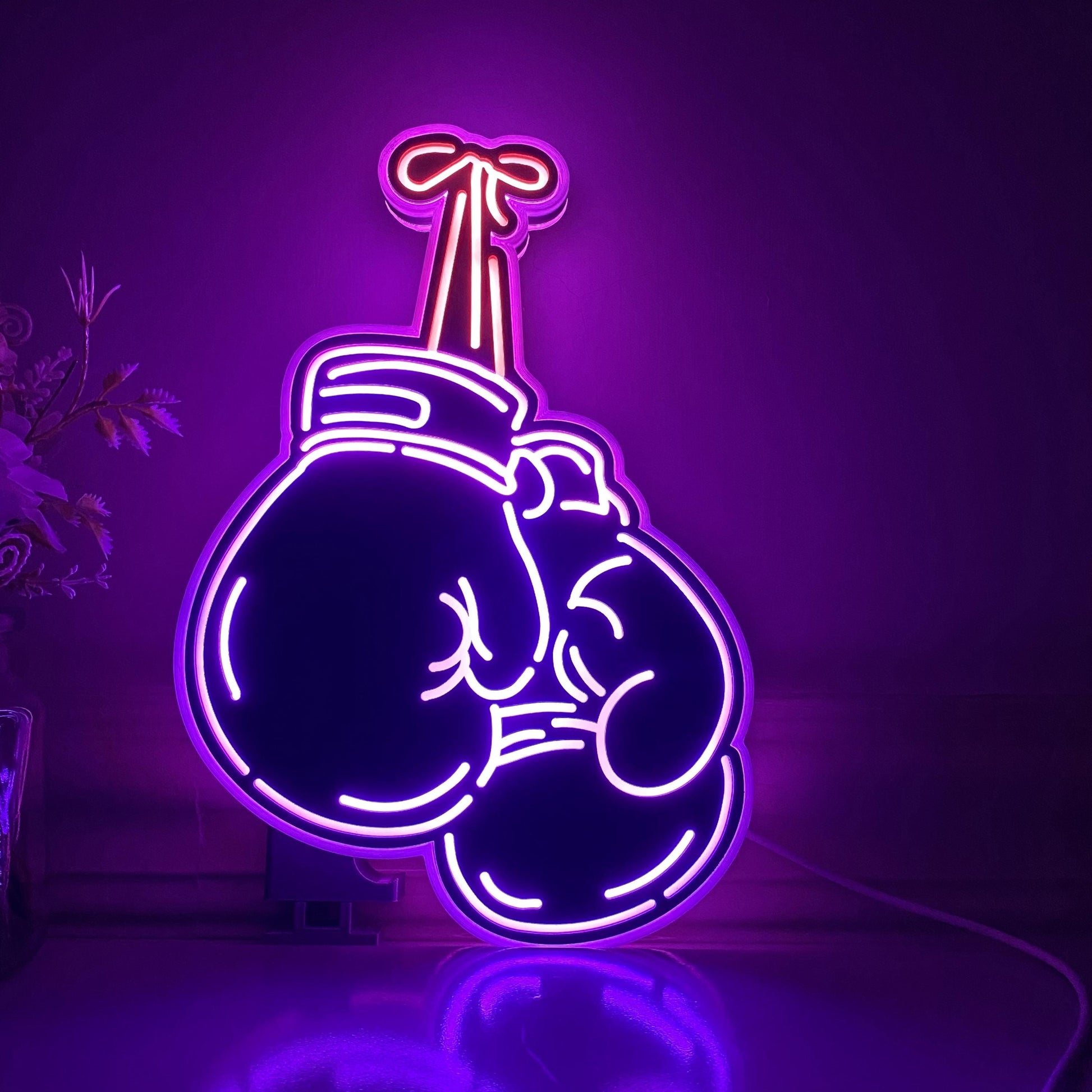 Boxing Gloves LED Light Box, Boxing Gloves Sign, Boxing Neon Sign, , Boxers Gift, Sport Room Bedroom Wall Decor, Boxing Gym Neon Decorations