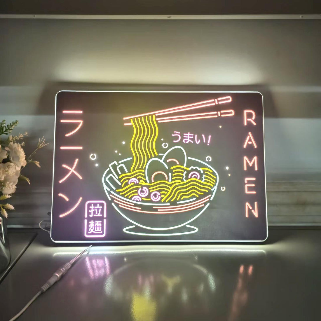 Ramen Noodle Led Light Sign, Noodle Led Sign, Japanese Noodle Bowl Neon Sign, Ramen Sign, Retro Wall Decor, Noodle Wall Art, Room Decor