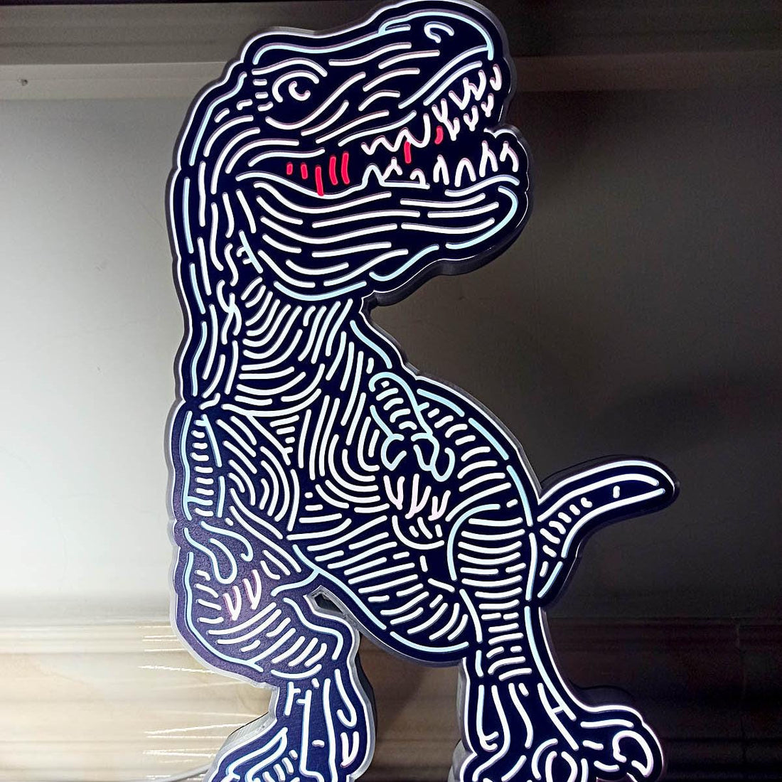 Dinosaur T-Rex LED Light, Dinosaur Led Wall Art, Dinosaur T-Rex Decoration, T-Rex Lamp, Dinosaur Desktop Ornaments, Dinosaur Toys For Child