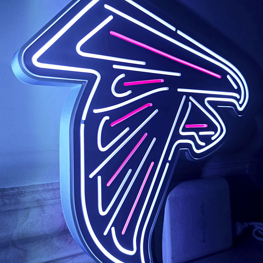 Atlanta Falcons LED Light Box - Football Team Sign, Sports Fans Gift, Man Cave Wall Art, Sports Bar Decor