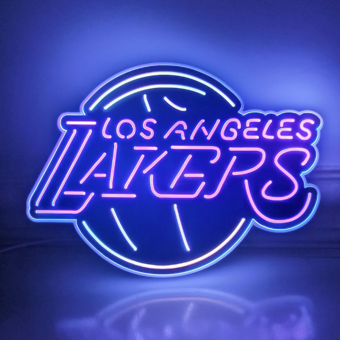Los Angeles Lakers LED Light Box - Basketball Team Sign, Sports Bar Wall Decor, Man Cave Gift for Him