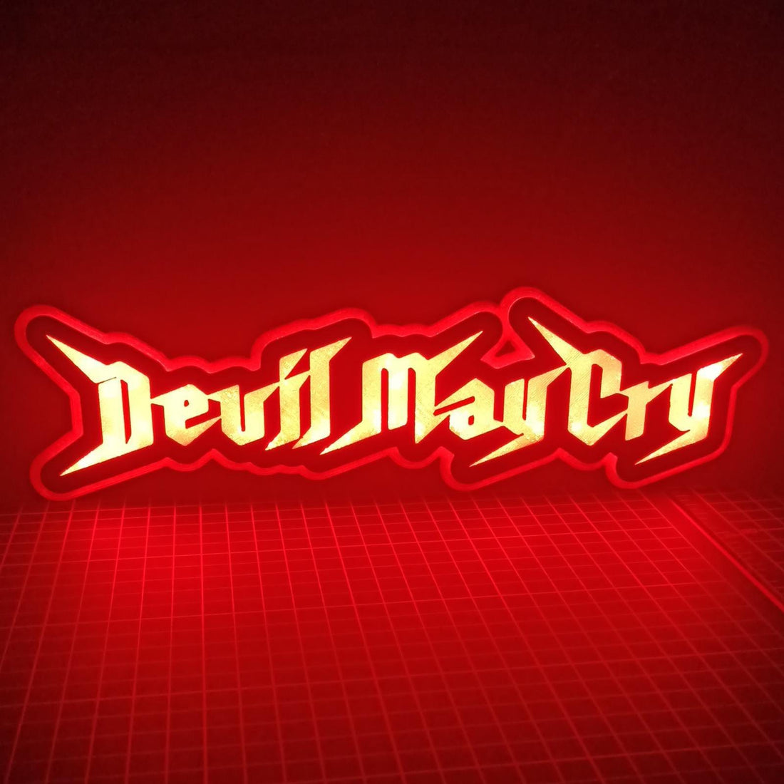 Devil May Cry LED Sign, Color Changeable Video Game Lightbox, Devil May Cry Led Wall Art, Fully Dimmable, Bedroom, Game Room, Home Decor