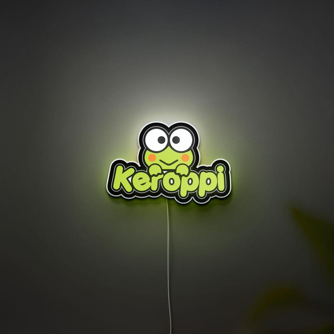 Keroppi LED Sign, Dimmable Frog LED Light Sign, Wall Decor for Kids Room, Bedroom, Birthday Gifts, Ideal for Girls, Boys, Teens