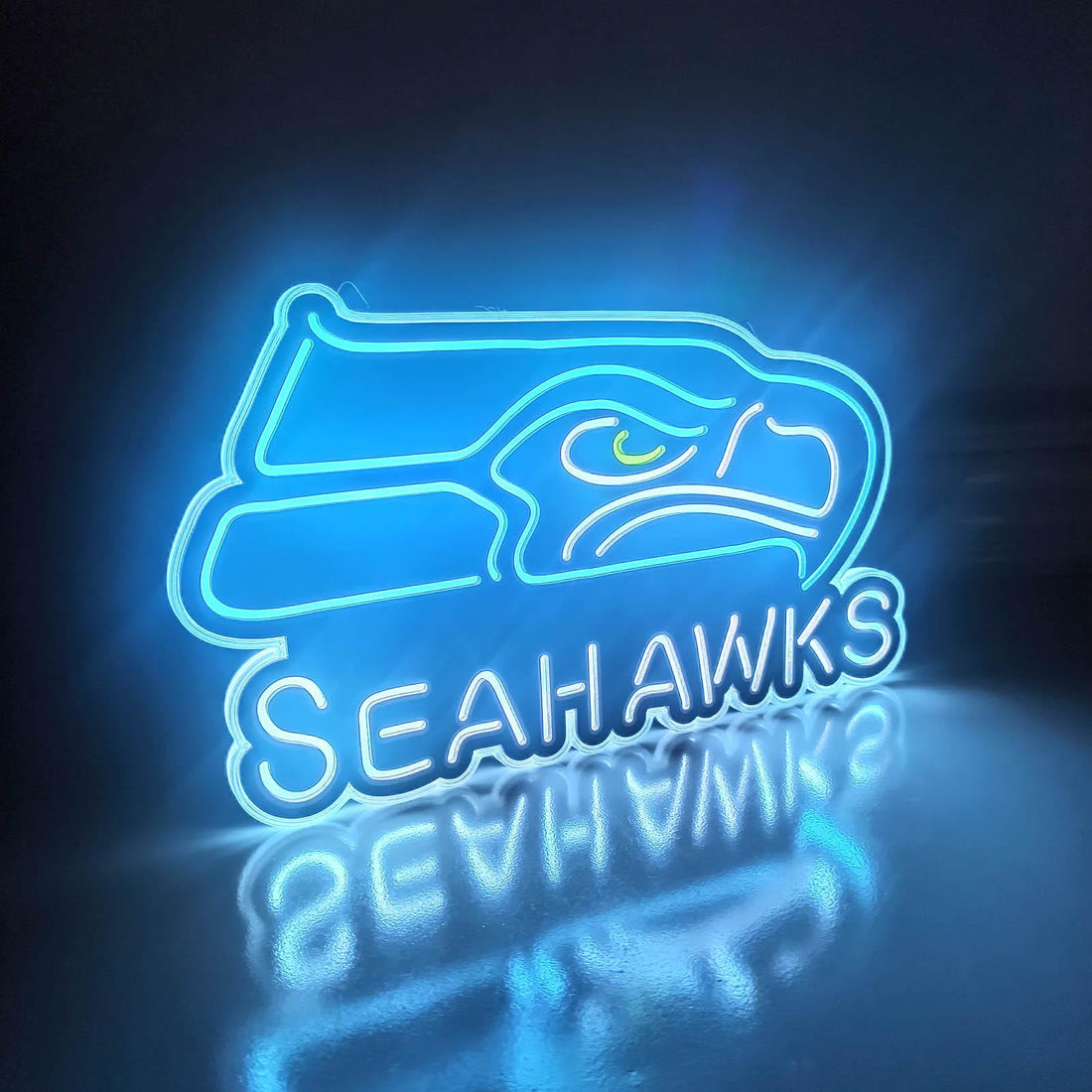 Seattle Seahawks LED Light Box - Football Team Sign, Sports Bar Wall Art, Gift for Him, Father's Day