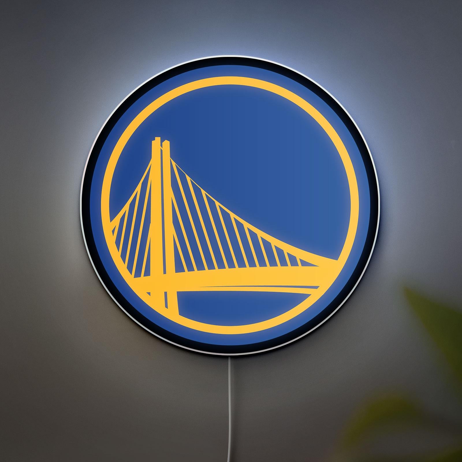 Golden State Warriors LED Lamp, NBA Game Lightbox Decor, Warriors Fan Gift, Basketball Lover Night Light, Man Cave & Game Room Decor