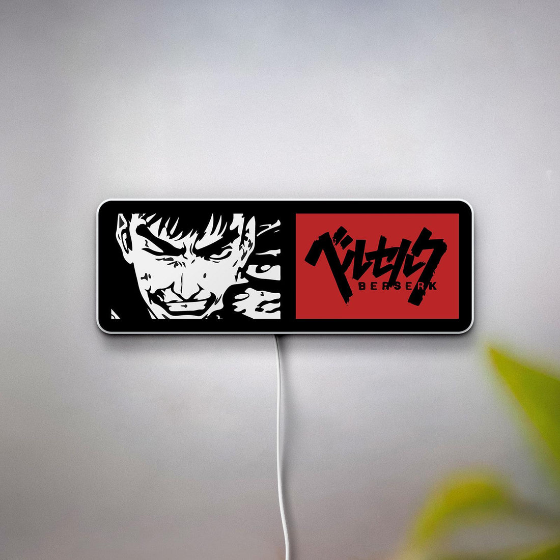 Berserk Guts LED Lightbox, Anime LED Lamp, Night Light for Home, Bedroom Decor, Ideal Anime Wall Art, Perfect Gift for Gamers, Anime Fans