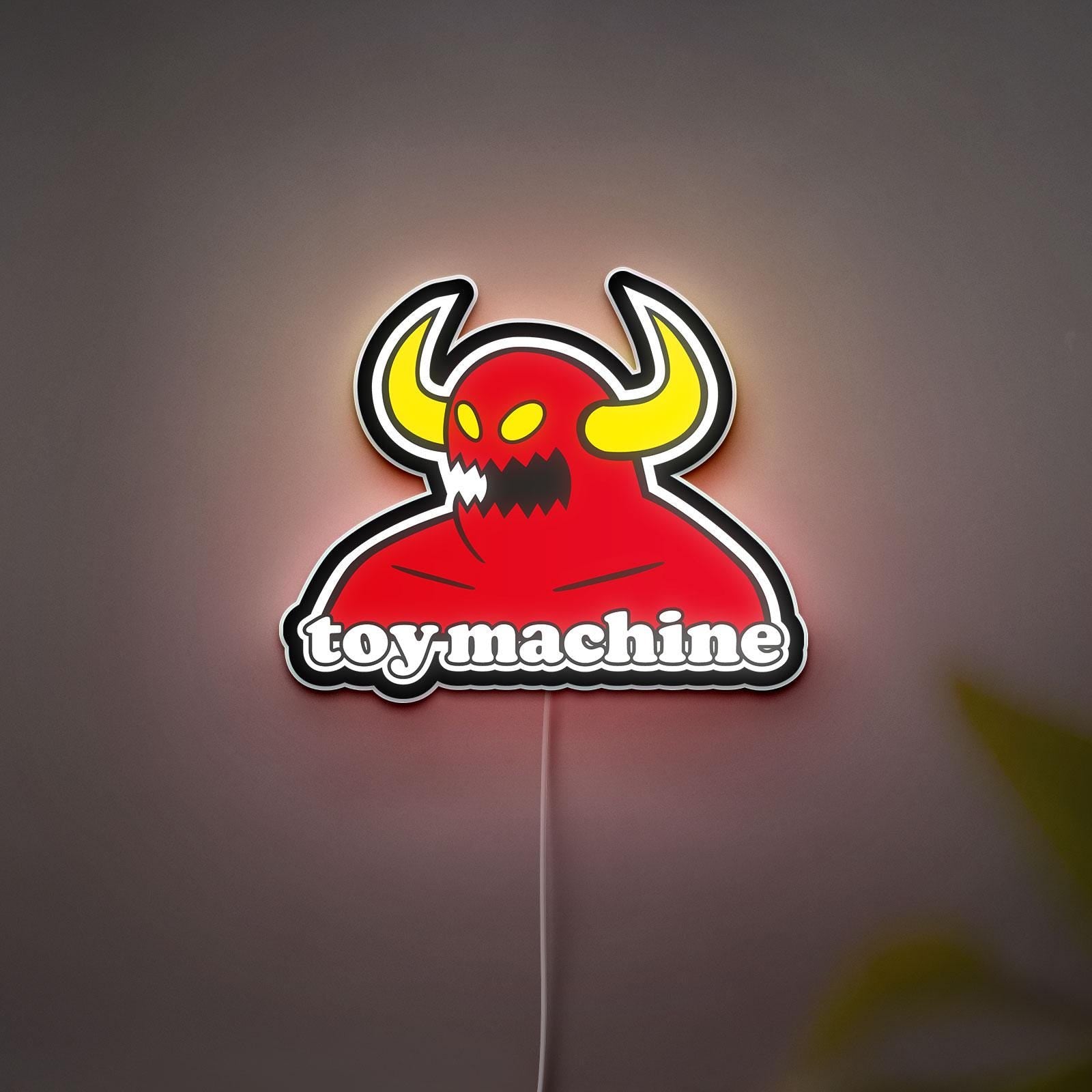 3D Printed Toy Machine Monster Sign Night Light, Skateboarding lover Gift, Great for Placing in Toy Stores, Shopping Malls, or Toy Fairs