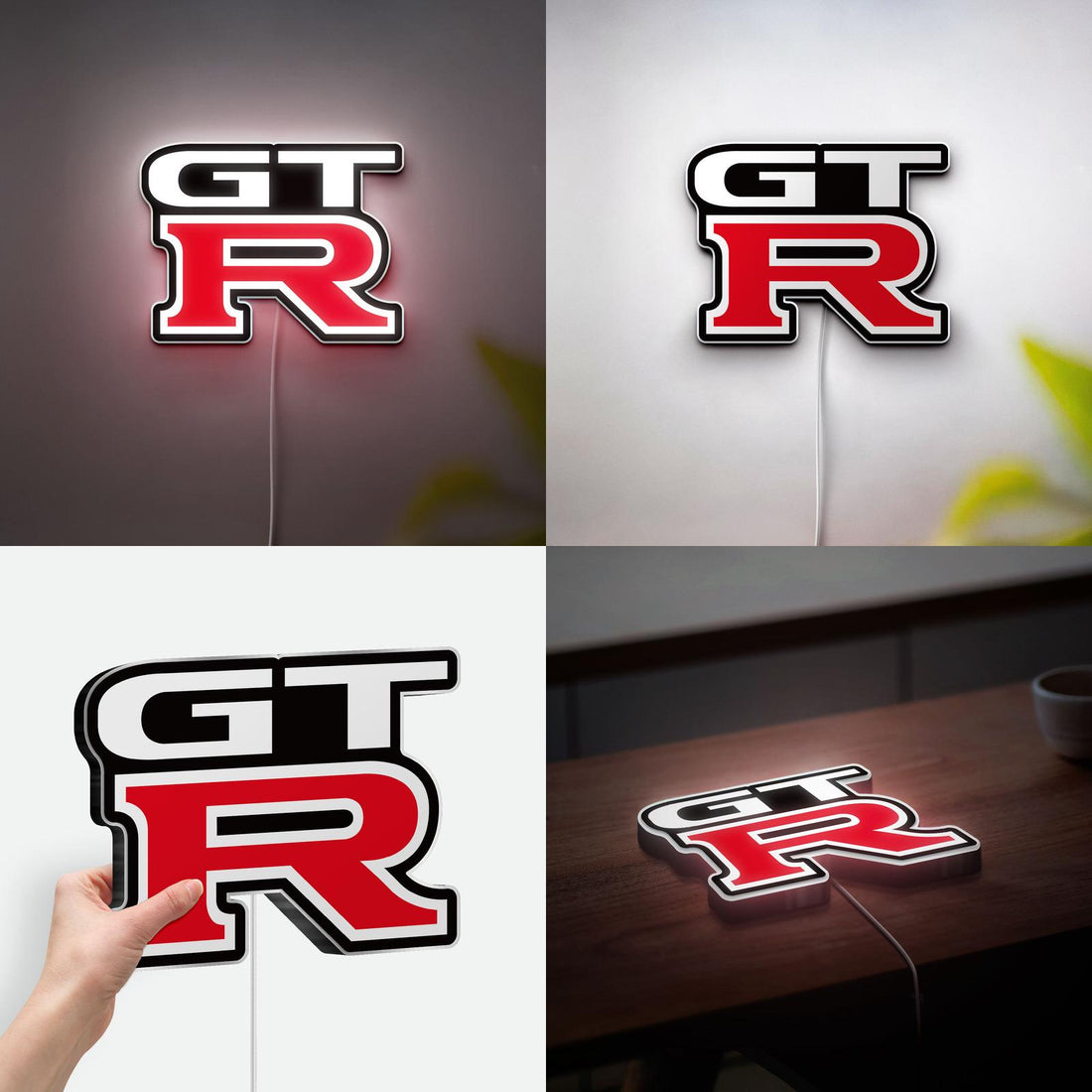 3D Printed GTR Lighting Box, GTR Decor, Automotive Enthusiasts Gift, Unique Car Themes Decor Lamp, Garage Wall Art