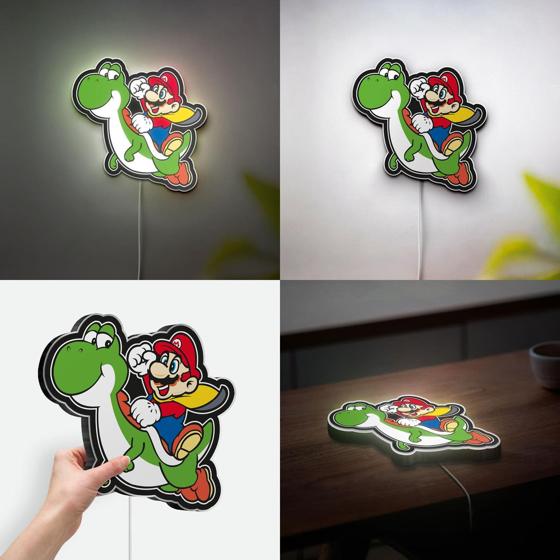 Super Mario World 3D LED Lamp, Game-Themed Party Light for Super Mario Bros Fans, Kids Bedroom & Retro Gaming Room Decor, Anime Gift for Kid