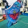 Master Sword Hylian Shield Led Light, Master Sword Hylian Shield Decor, Master Sword Hylian Shield Ornaments, Legend Of Zelda Wall Art