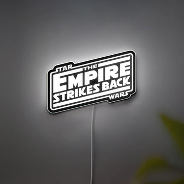 Star Wars 3D Sign Light, The Empire Strikes Back LED Lamp, Custom Design for Fans and Collectors, Movie or Sci-fi Themed Room Decoration