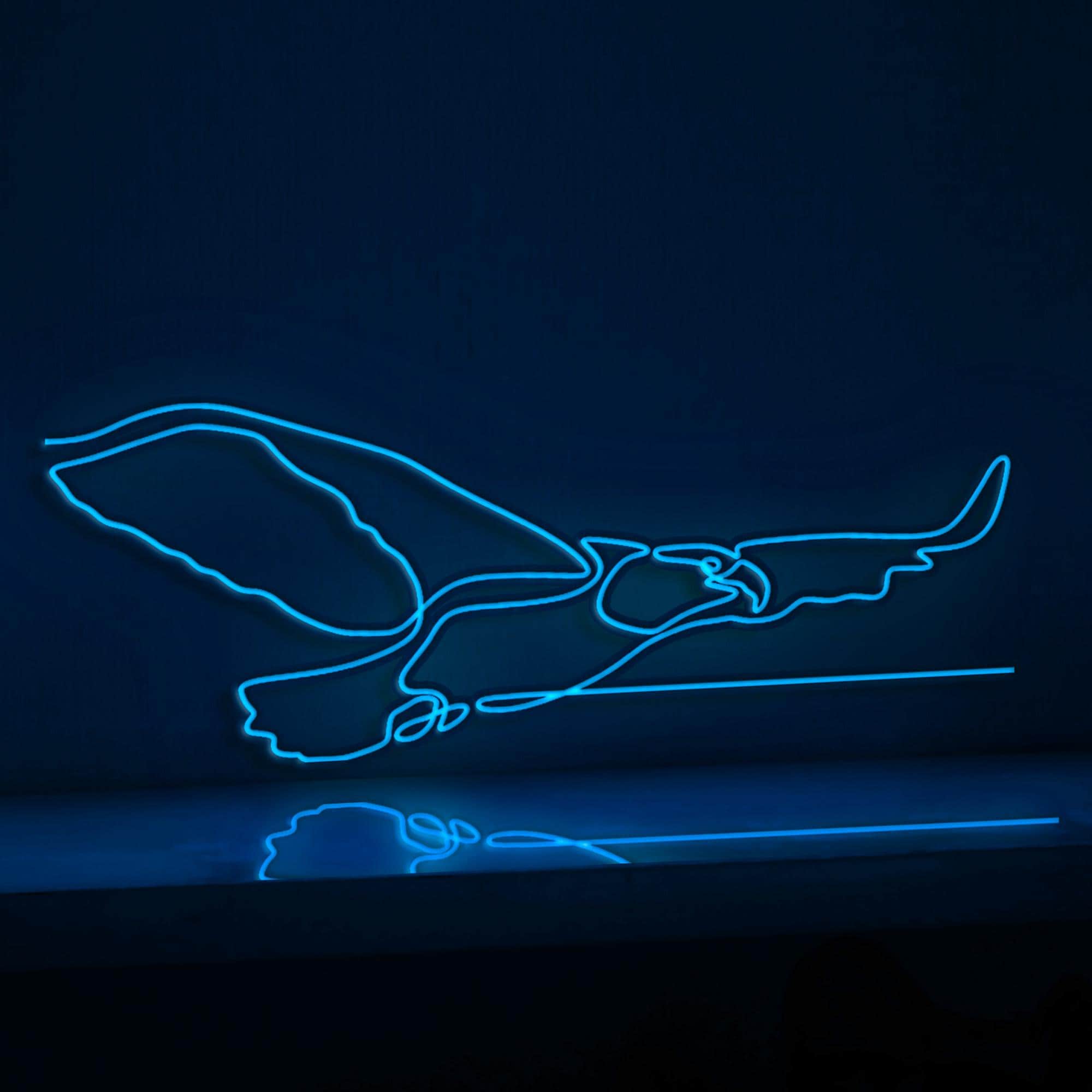 Eagle Bird Flying EL Wire Neon Sign, Animal Neon Light for Nature Rooms & Freedom-Themed Decor