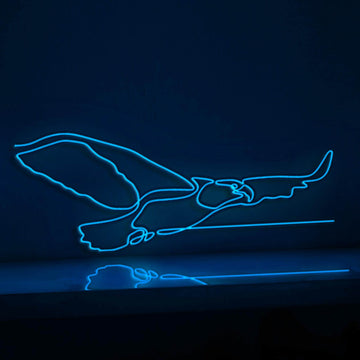 Eagle Bird Flying EL Wire Neon Sign, Animal Neon Light for Nature Rooms & Freedom-Themed Decor