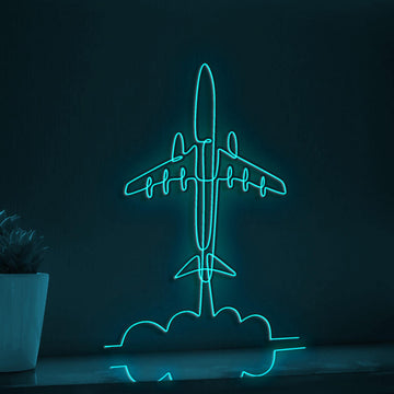 Plane Passenger Flight Australian Cultural EL Wire Art for Travel Rooms & Wildlife Lovers