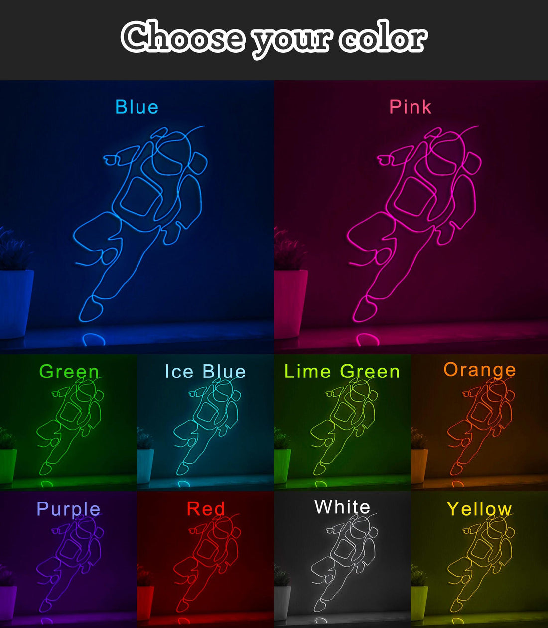 Astronaut Space-Themed EL Wire Wall Art for Kids Rooms & Aviation Enthusiasts