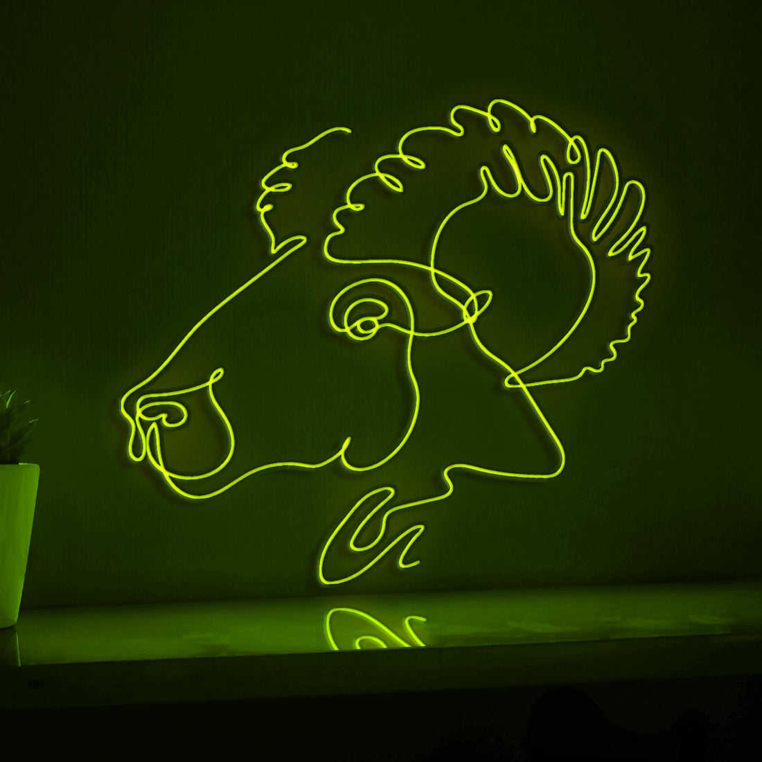 Ram Head Farm Agricultural EL Wire Animal Art for Farmhouse & Rustic Home Decor - myneonup